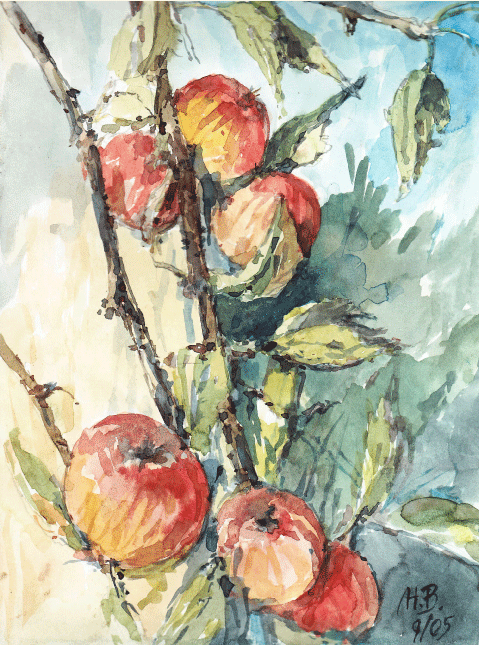 Aquarell "Äpfel"